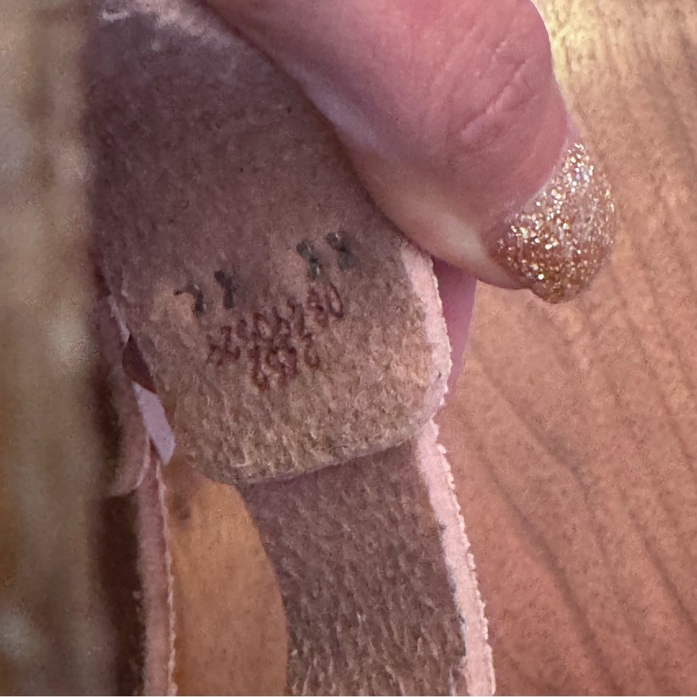 Birkenstock Arizona Vegan Soft Pink Canvas Kid Sandals. Size 31 (Kid’s 13-13.5) - Picture 15 of 16